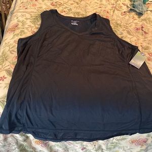 NWT Tek-Gear black silky tank top - size 3X